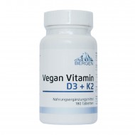 Bergen Vegan Vitamin D3 10000 + K2 200